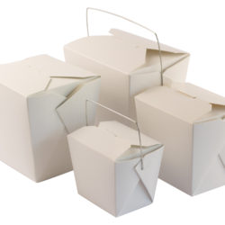 White Noodle Boxes