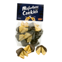 Chocolate dipped Misfortunes Cookies